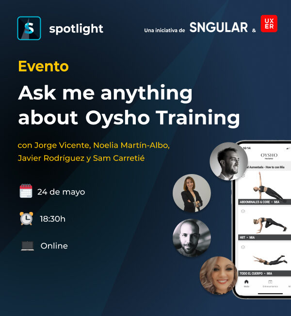 Evento online conoce al equipo de Oysho Training